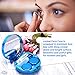 Contact Lens Case, OFONE Bling Stars Colored Contact Lens Holder Cute Contact Lens Travel Case with Remover Tool Mirror and Tweezers Contacts Container Storage Kit for Women and Girl (Blue)
