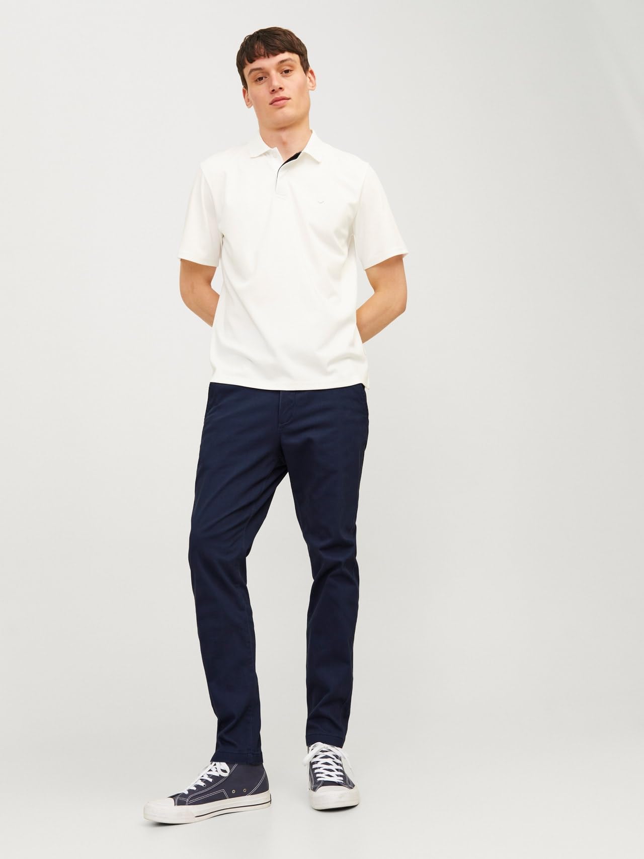 JACK & JONES JJIMARCO JJDAVE AKM NAVY BLAZER NOOS - Spodnie Mężczyźni