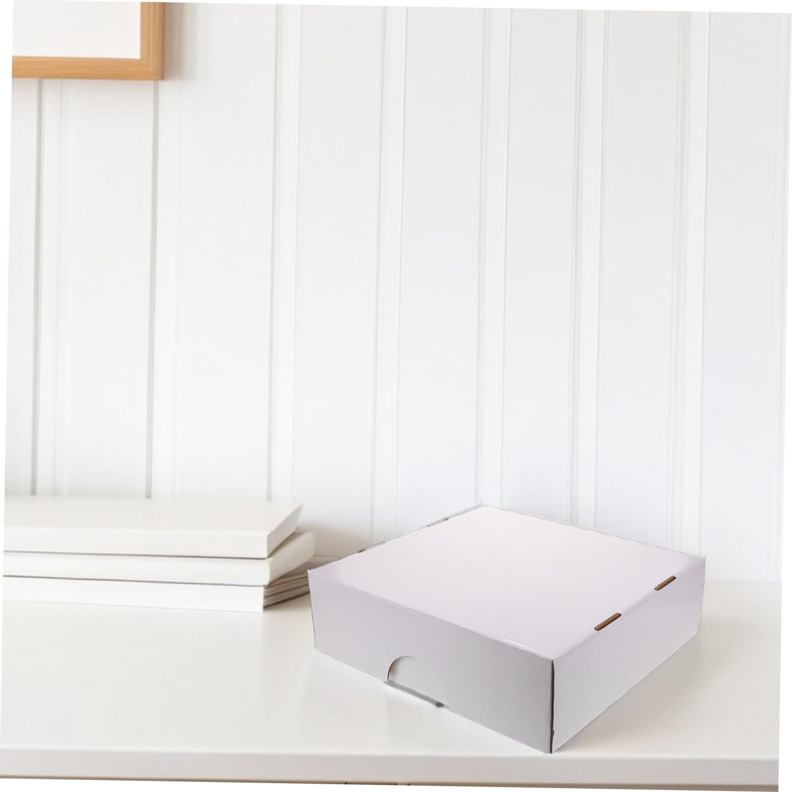 Toyvian Scatola Portacarte Collezionabili Pieghevole in Carta Bianco, Card Box con Divisori e Scomparti Multipli, per Organizzare Carte da Gioco, Salvaspazio