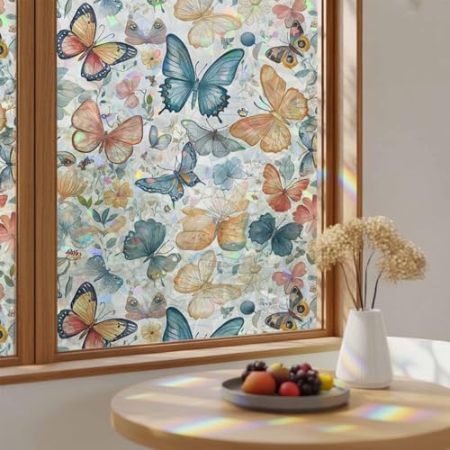 Película Decorativa de Ventana Arcoíris 17.7" x 78.7" (2 pcs) miniatura 2