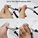 Cuticle Trimmer Cuticle Nippers with Cuticle Pusher and Triangle Cuticle Nail Pusher Peeler Scraper,Professional Stainless Steel Anti-slip Handle Cuticle Nipper Set for Fingernails Toenails - 3PCS