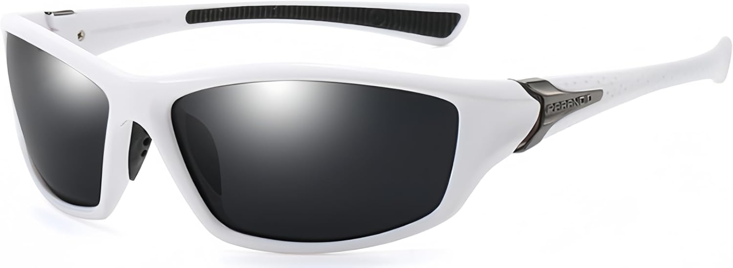 ICARA Classic Full Frame Wrap Around Polarized Reading Sunglasses Glasses, Square Sports Sunglasses Readers