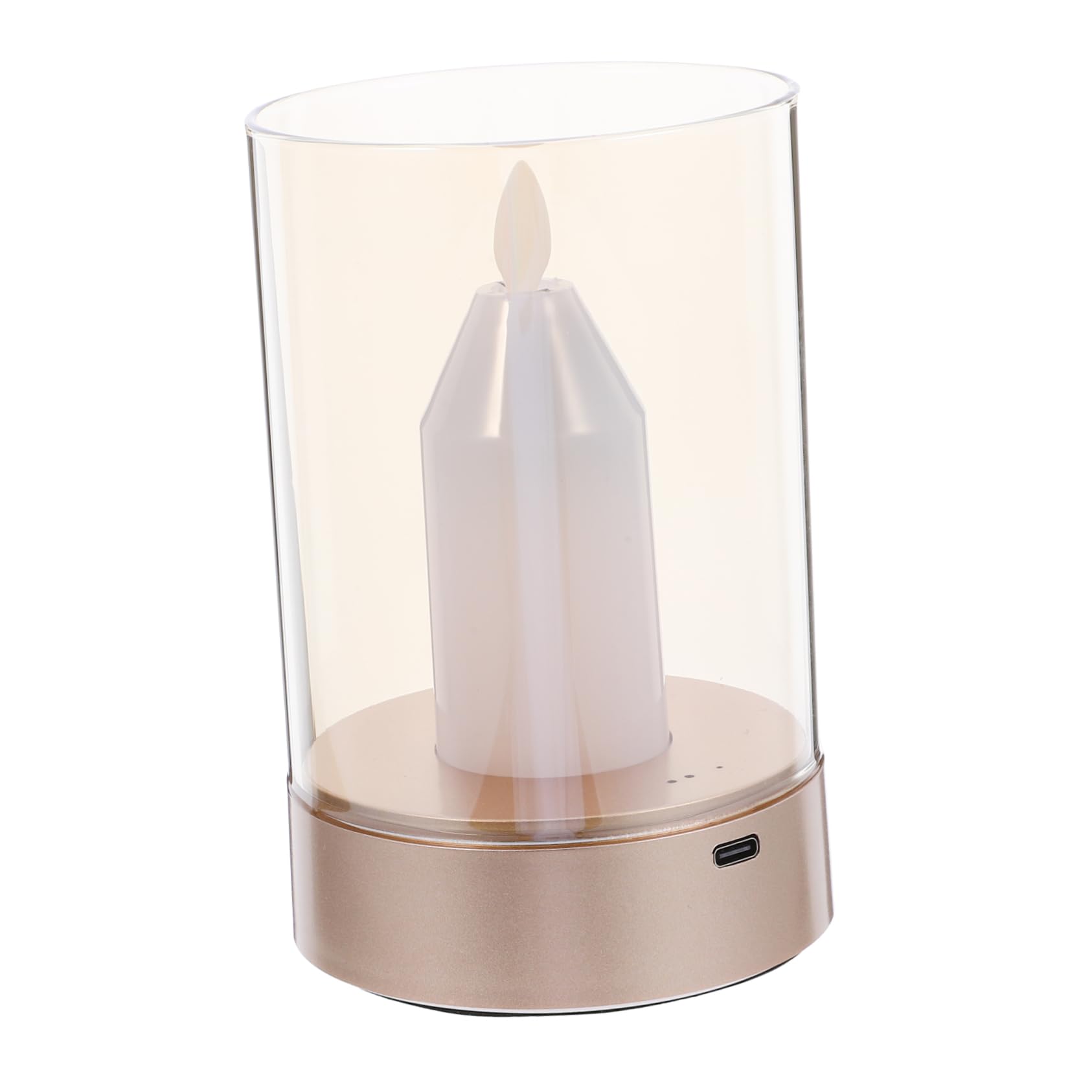 Uonlytech Lampada Notturna Led Forma Di Candela Luce Decorativa Da Tavolo Con Sensore Perfetta Per Camere Da Letto e Ambienti Intimi Risparmio Energetico e Design Elegante