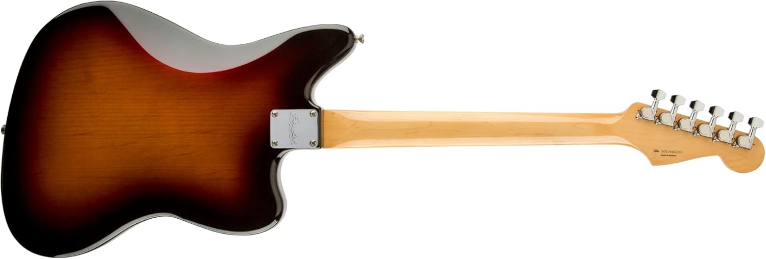 Fender Kurt Cobain Jaguar LH NOS 3 Tone Sunburst Solid-Body Electric Guitar (0143021700)