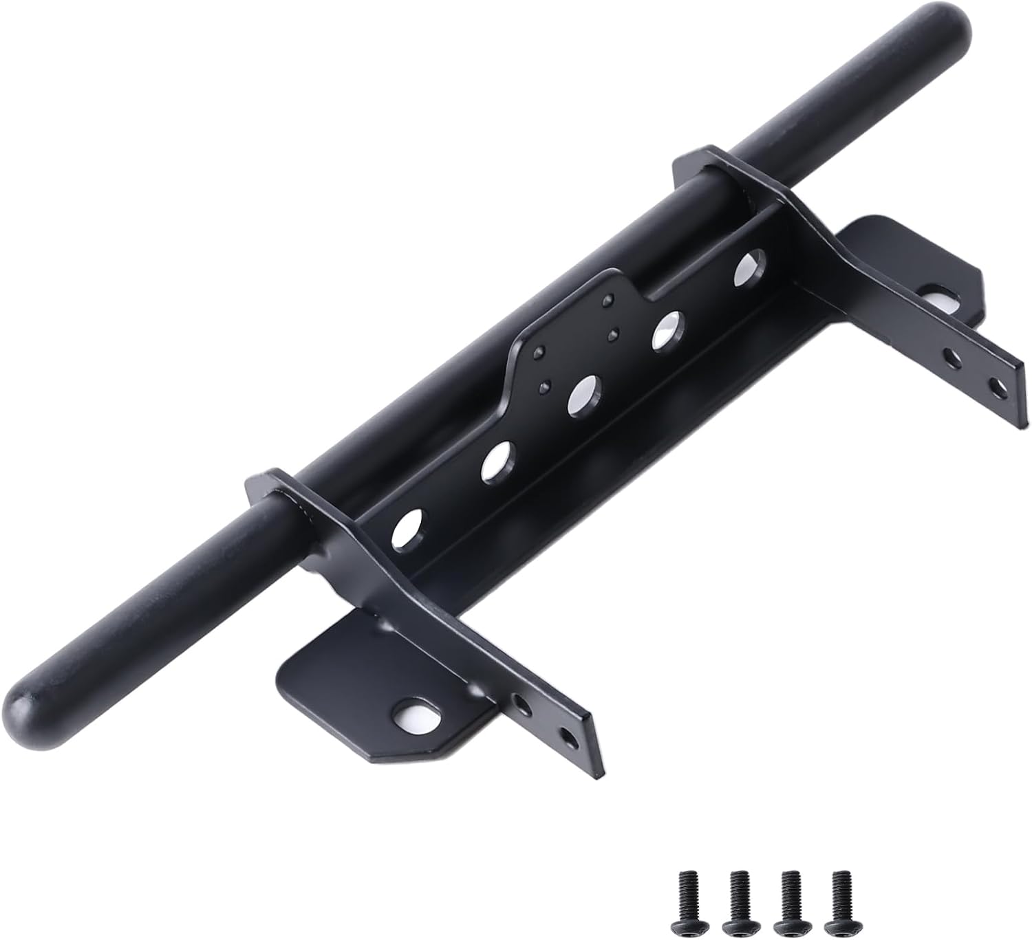 Steel Front Flat Bumper Kit Compatible with Vanquish VP VS4-10 Phoenix 1/10 RC Crawler, Heavy 45# Steel Front Bumper Upgrade for 1/10 RC Rock Crawler