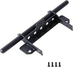 ZRRC Steel Rear Flat Bumper Kit Compatible with Vanquish VP VS4-10 Phoenix 1/10 RC Crawler, Heavy 45# Steel Rear Bumper Upgrade for 1/10 RC Rock Crawler
