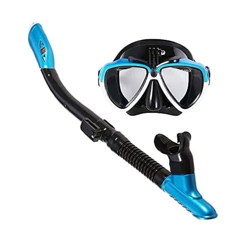Máscara Snorkel Máscara Buceo Máscara De Buceo Snorkel Máscaras Set Anti Niebla Natación con Tubo Seco para Hombres Mujeres Equipo de Snorkel