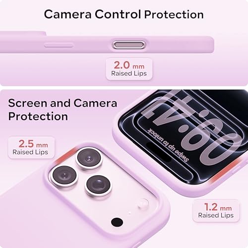 Image of Silicone Case for iPhone 17 Pro Max 6.9-Inch, Silky-Soft Touch Full-Body Protective Phone Case, Shockproof Back Cover for iPhone 17 Pro Max (Lite Pink)