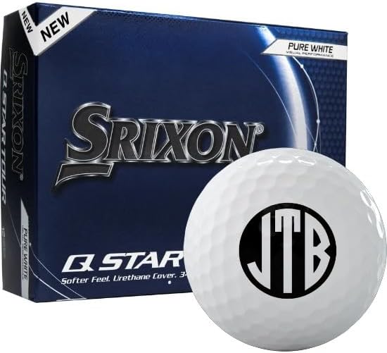 2024 Srixon Q-Star Tour 5 Monogrammed Golf Balls