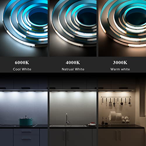 Tira LED BTF-LIGHTING COB 16.4FT Blanco cálido 3000K miniatura 4
