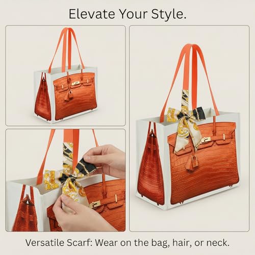 Set de regalo tote canvas naranja lujo 5 piezas miniatura 5