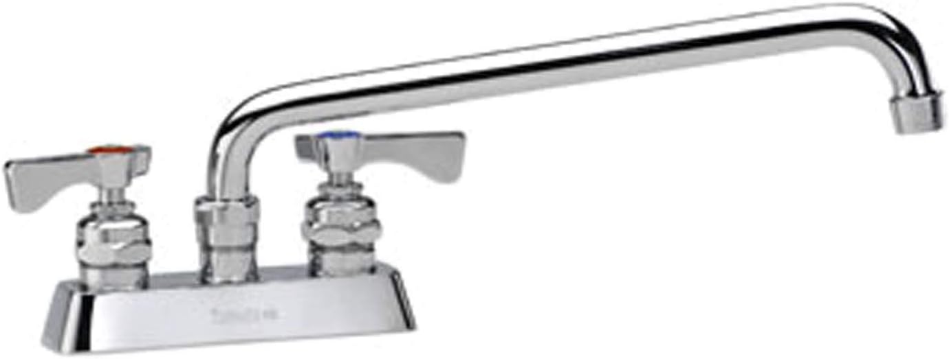 Krowne 15-314L Krowne Royal Series Faucet, Deck Mount, 4" Centers, 14" Swing spout, 1/4 Turn Ceramic Cartridge Valve, Low Lead Compliant, NSF