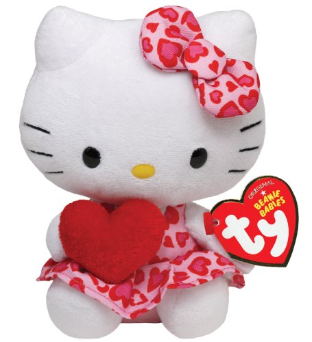 Ty INC Beanie Baby Hello Kitty Holding Heart 40978