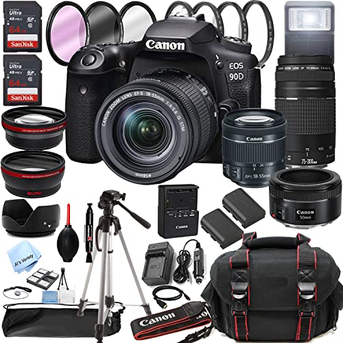 Canon EOS 90D Cámara DSLR con Lentes y Accesorios miniatura 1