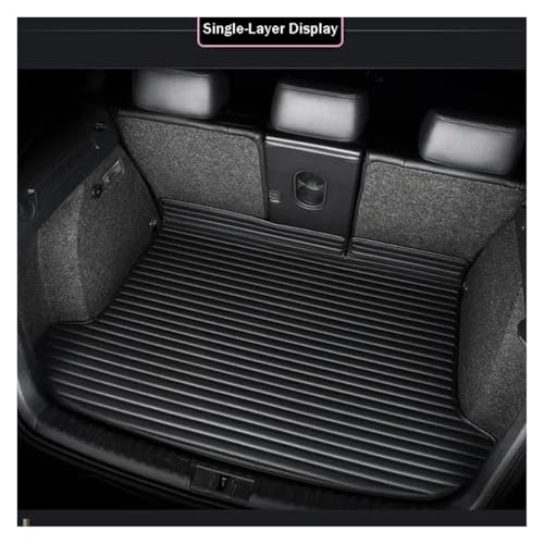 Tapis Coffre Voiture Personnalisé BMW Série 7 F01 G11 6 GT anti-saleté tapis coffre arrière Noir - 6
