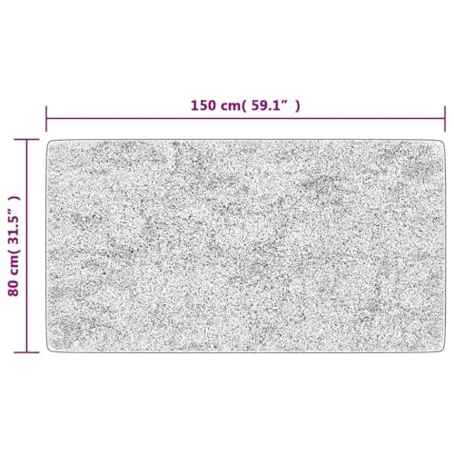 Tapis lavable en velours design haut de gamme beige clair moderne - 3