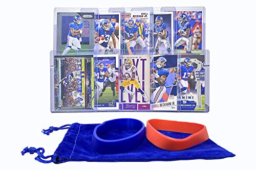 Odell Beckham Jr. (10) Assorted Football Cards Bundle - New York Giants, Cleveland Browns Trading Cards