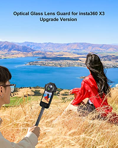 Image of PULUZ Waterproof Lens Guard Protective Cover for Insta360 X3 Anti-Scratch Upgrade Optical Glass Lens Protector for insta360 x3 Accessories