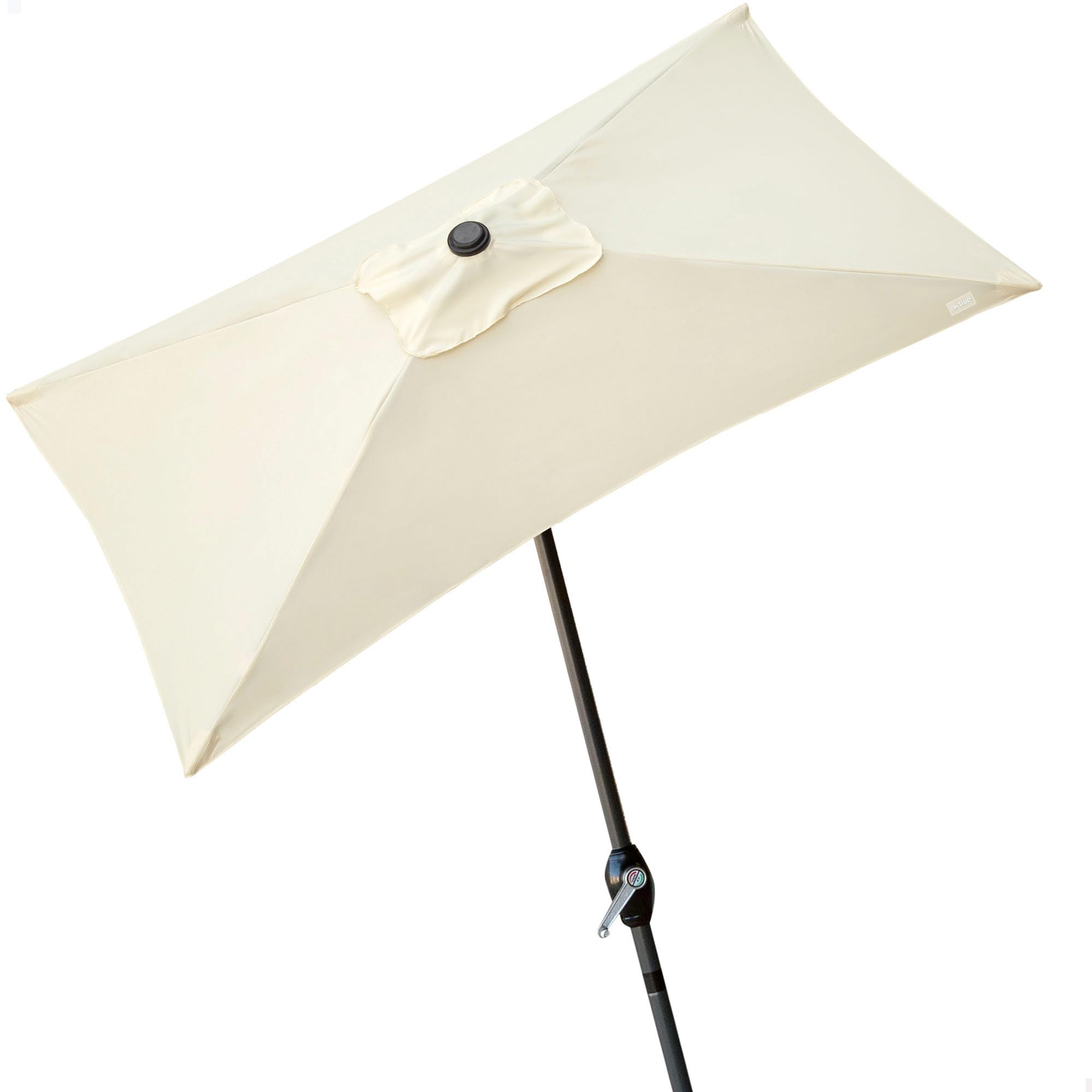AKTIVE Parasol Rectangulaire pour Balcon, Parasol Terrasse, Parasol Terrasse Jardin, 200X120 cm, Couleur Crème, Mât Aluminium, Jardin