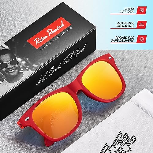 Image of Retro Rewind Kids Sunglasses for Boys Girls Age 3-12 - Shatterproof UV400 Toddler Children Sun Glasses