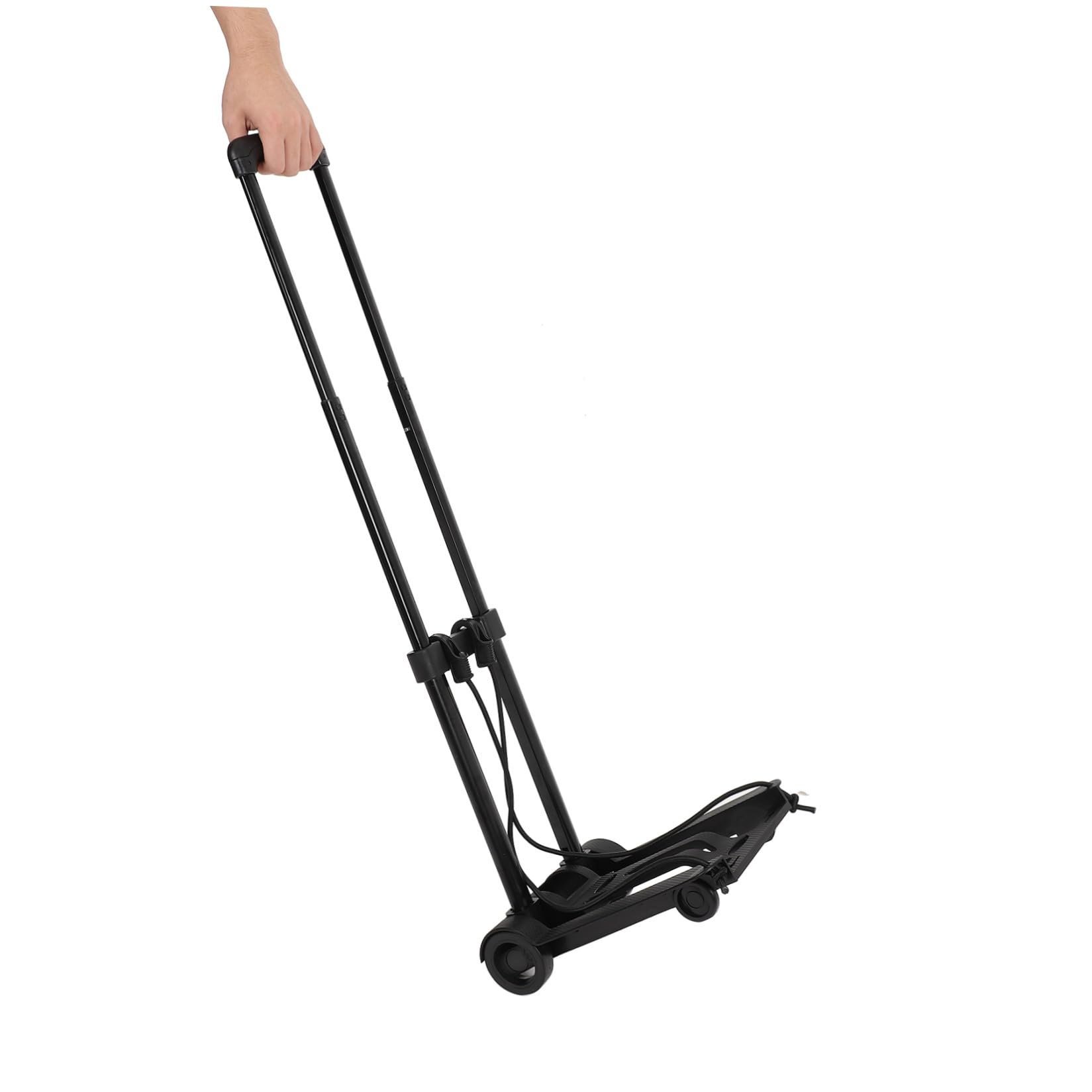 Healeved Carrito Compra Plegable Ruedas, Base Resistente y Estructura de Hierro y Abs, Carrito Portátil para Comestibles Adecuado para Uso Diario y Viajes