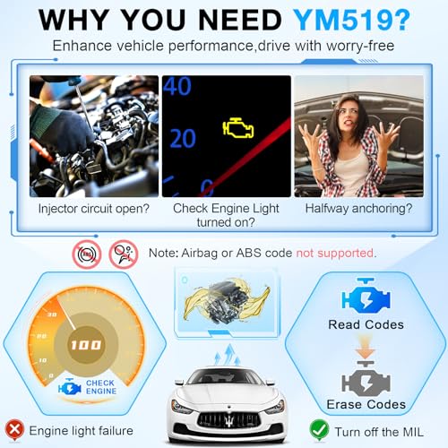 Amtifo YM519 Obd2 Scanner Battery Tester thumb #3