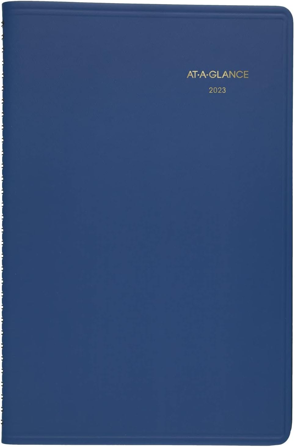 AT-A-GLANCE 2023 Weekly Planner, Hourly Appointment Book, 5" x 8", Small, Telephone/Address Pages, Fashion, Blue (7010820)