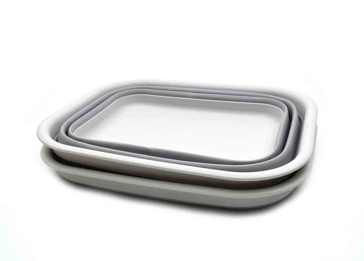 SAMMART 15L Juego de 2 tubos plegables (gris/2)