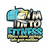 13 cm x 12,4 cm Aufkleber für I m Into Fitness Autoaufkleber Kühlschrank Klimaanlage