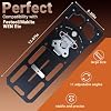Adjustable Track Saw Square, Compact Multi-Angle Cutting Guide with 11 Angle Stops (-60to 60), Quick Setup Design, Enhanced Edge Support, Compatible with Festool, Makita, DeWalt, Milwaukee