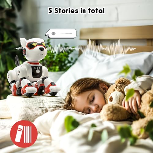 Wefone Robot Dog Toys For Kids Remote Control Interactive Robotic Pet Smart Programmable Puppy Electric Intelligent Robo Perro With Voice Control Rc Stunt Music Imitation Animals Toy Girls Boys Gift thumb #7