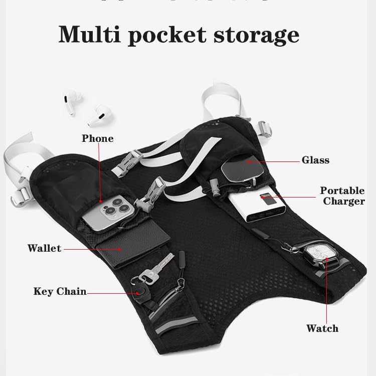 Running Hydration Vest with 68 OZ(2L) Water Bag, Waterproof Phone Pocket, Lightweight Hydration Pack, Adjustable No-Bounce Straps for Trail Running, Marathon, Cycling - Image 7