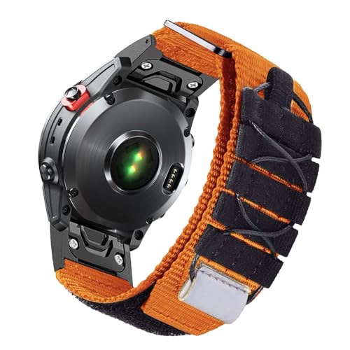 SumRioo 26 mm QuickFit Strap for Garmin Fenix 8 51 mm/Fenix 7X Pro Solar/7X Pro/7X Solar/7X/6X Pro/6X/5X Plus/5X