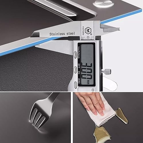Fregadero de cocina grande negro para evitar salpicaduras con grifo extraíble de 72x45 cm 7