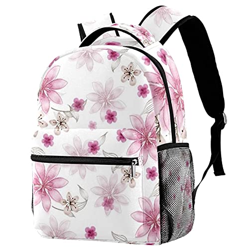 Sac d'école mignon à fleurs bleues pour la rentrée des classes