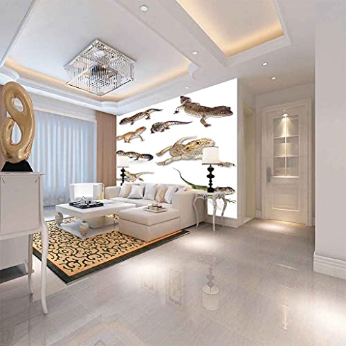 Saszqy Wall Murals For Bedroom Animal Lizard Self-Adhesive Canvas Art 3D Mural Wallpaper For Living Room Home Decoration 100X70 Cm #TOP3