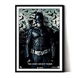 M2M Prints Poster de film décoratif inspiré des super-héros Batman The Dark Knight Rises 2012 - Prêt à accrocher - Format A1