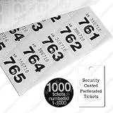 Código de seguridad Boletos para sorteo Booklet 1 – 1000 – Colored entradas del eventos coded- Recaudación de éxito, Caridad, Carnaval, Lucky Draw escolares de seguridad