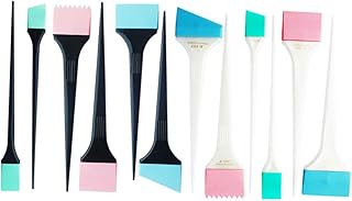 12 Peças Escova De Tintura De Cabelo Escova De Coloração De Tintura De Cabelo Escovas De Óleo De Cabelo Escova De Tintura De Cabelo Escova De Tintura De Salão De Cabeleireiro FRCOLOR