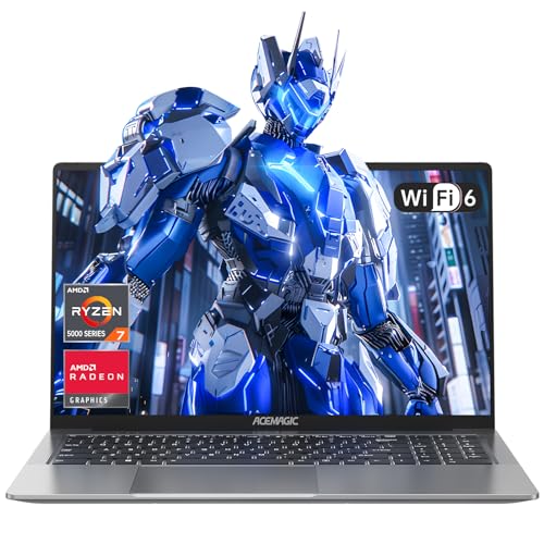 ACEMAGIC Newest Gaming Laptop Computer – 16.1” FHD Display Laptop with AMD Ryzen 7 5700U Processor(beat i7-1265U), 16GB Ram DDR4x2 512GB SSD Gaming Notebook Computer with Backlit Keyboard, WiFi 6