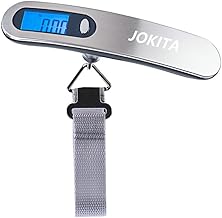 Luggage Scale, Hanging Scale, Travel Scale, Luggage Scale, Hanging Scale, Portable, Digital, Suitcase, Scale, Up to 110.2 lbs (50 kg), Japanese Instruction Manual Included (Silver)