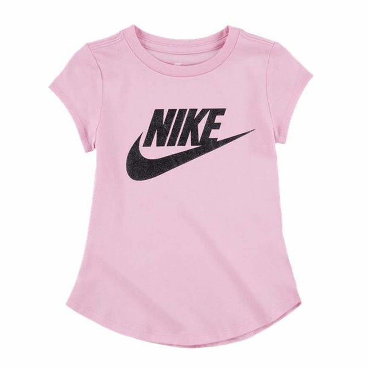 Nike Women's Pink Girls Futura Logo T-Shirt In 18 Months By Childsplay Clothing