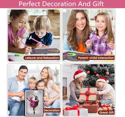 DIY Peinture Diamant 80x120cm Un Cadeau Créatif pour Adultes - 4
