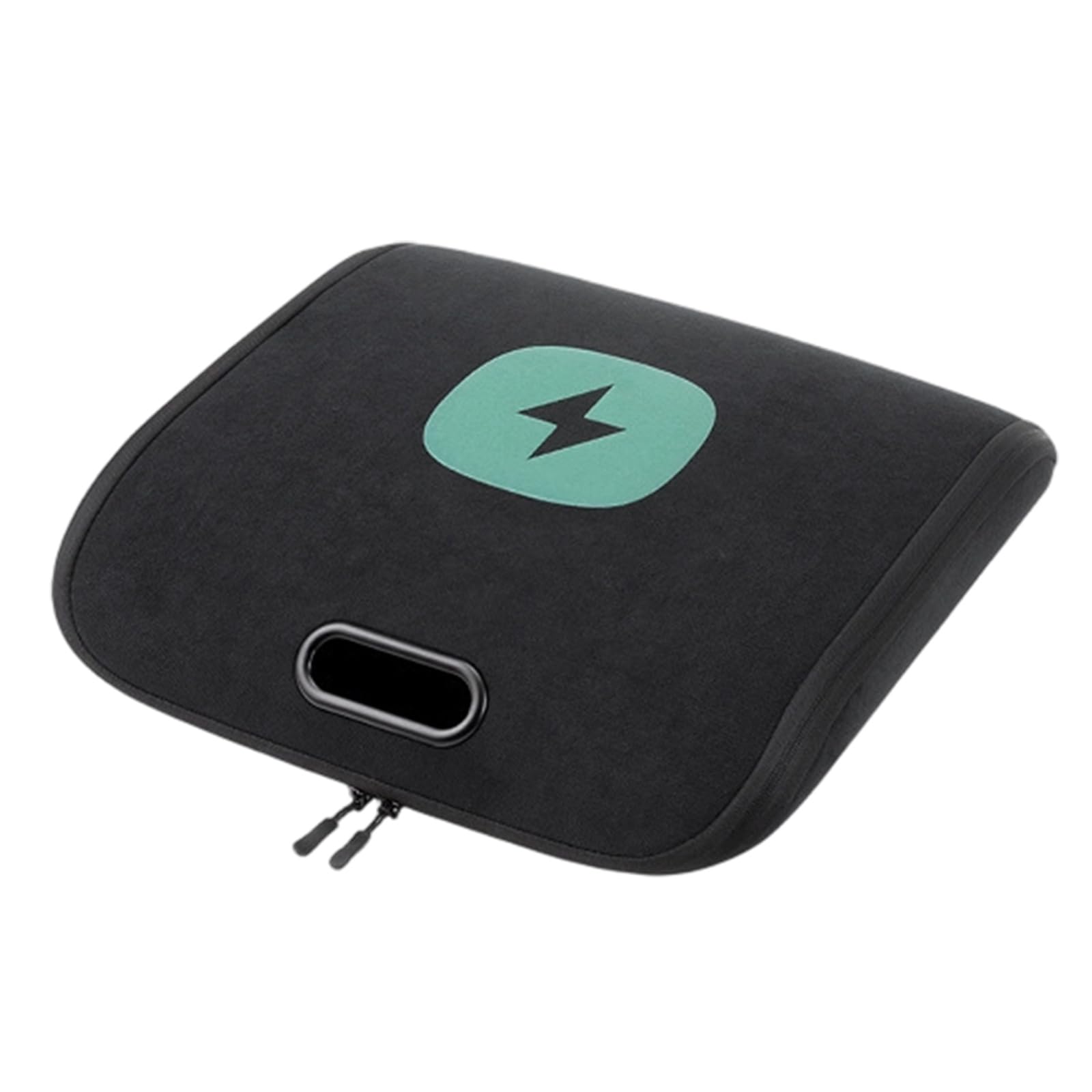 Caja de almacenamiento portátil de gran capacidad para automóviles, forro suave, antiarañazos, soporte para cable de carga de vehículos eléctricos, caja de almacenamiento de dispositivos
