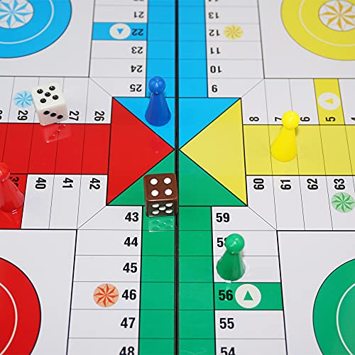 Juego de mesa Ludo plegable magnético clásico miniatura 2