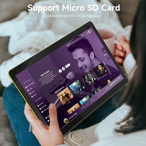Image of Tablet Android, 10 inch Tablets Computer 6GB RAM+64GB ROM Support 1TB Expand, 2MP and 8MP Dual Cameras, 1280x800 IPS Screen, WiFi, Bluetooth, 6000mAh, Google GMS Certified Tableta, Blue