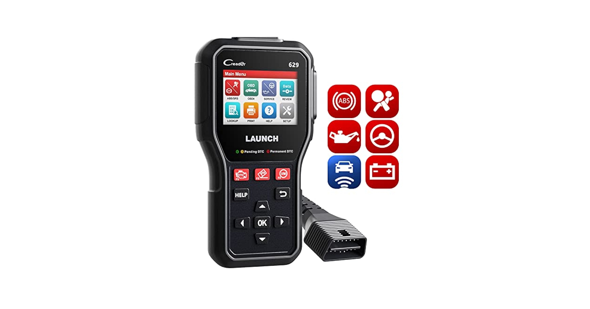 ラウンチ　OBD 2 629 診断機 Amazon.com: LAUNCH CR629 OBD2 Scanner ABS SRS Scan Tool with