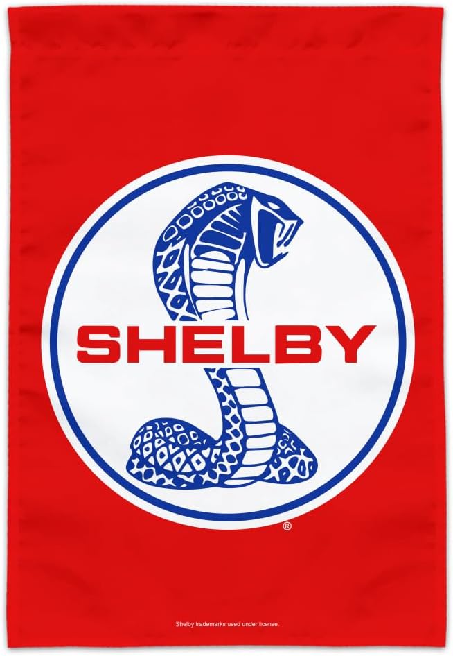 GRAPHICS & MORE Shelby Cobra Patriotic Logo Garden Yard Flag