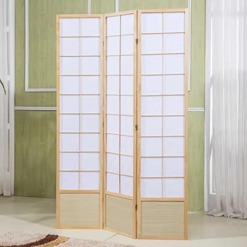 Fine Asianliving Biombo Japones Shoji An135xAl180cm Natural - Miura biombo Separador Divisor Habitación Biombos de Dormitorio Diseño Espacios
