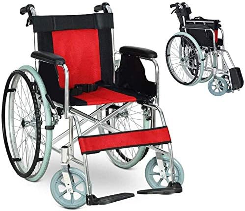 ファッションなデザイン アテンダント推進車いすアルミ合金車いす折りたたみ式ポータブル多目的車いす高齢者